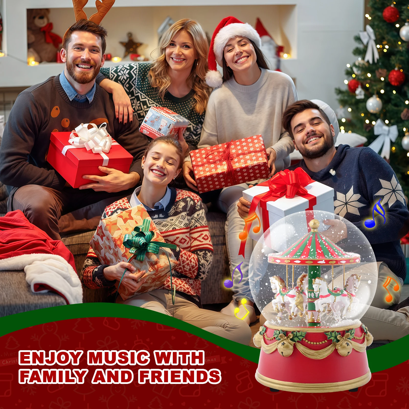 

The Perfect Christmas & Birthday Gift Idea Carousel Plays Music, for Kids, Daughter, Son, Best Friend