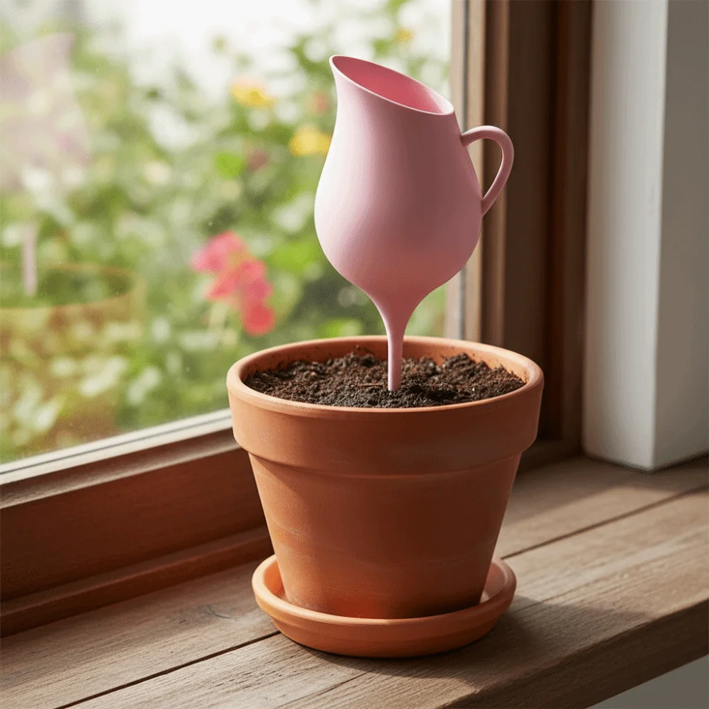 3D Printed Terracotta Self Watering Spikes Plastic Funnel Automatic Watering Device Plant Drip Irrigation Device
