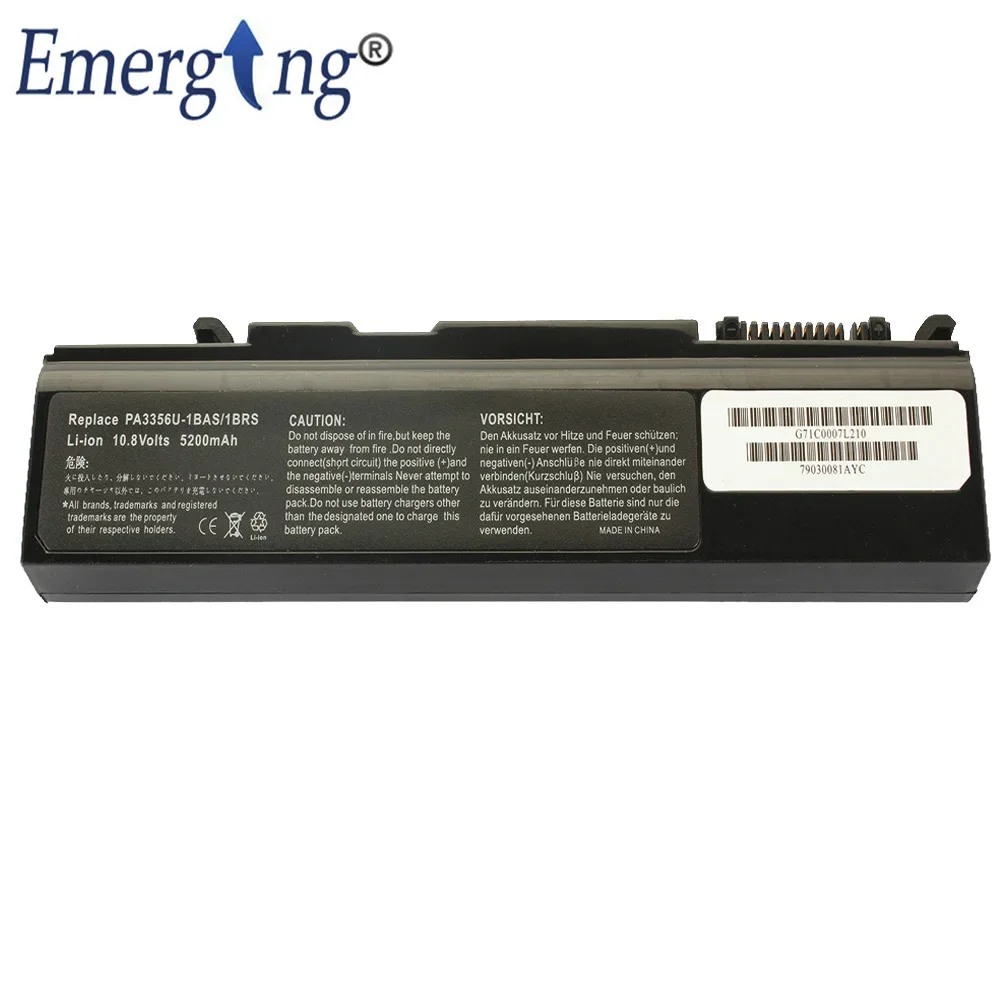 Nouvelle batterie d'ordinateur portable pour Toshiba patch ra M10 A10 A2 A3X A9 M500 PA3356U-1BAS PA3456U PA3356U PA3357U