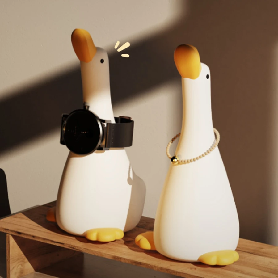 

Загружаемая утка, планшетофон, ночная лампа, милый животный, силиконовый Ночной светильник, перезаряжаемый стол для спальни, прикроватный светильник, Детская лампа