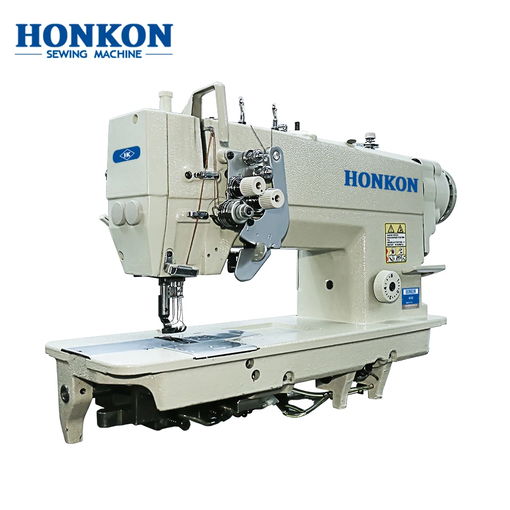 High Speed Two Needle Lockstitch Sewing Machine Big Hook and Split Needle Bar for Lady's Underwear Making Industrial Use HK-875D