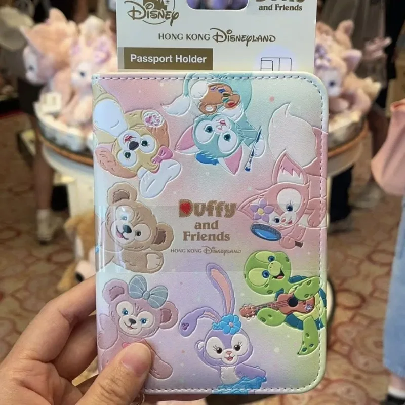 

Семья Диснея Даффи, новый стиль, сумка для паспорта, защитный чехол для документов, хороший вигляд, милый мультяшный нишевый подарок на день рождения, кавайная пара