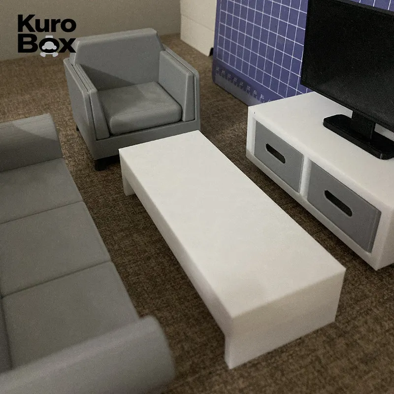 1:12 Scale Action Figure Living Room Furniture Set Compatible With Kotobukiya Megami Device Figma Anime Girl Soldier Figures