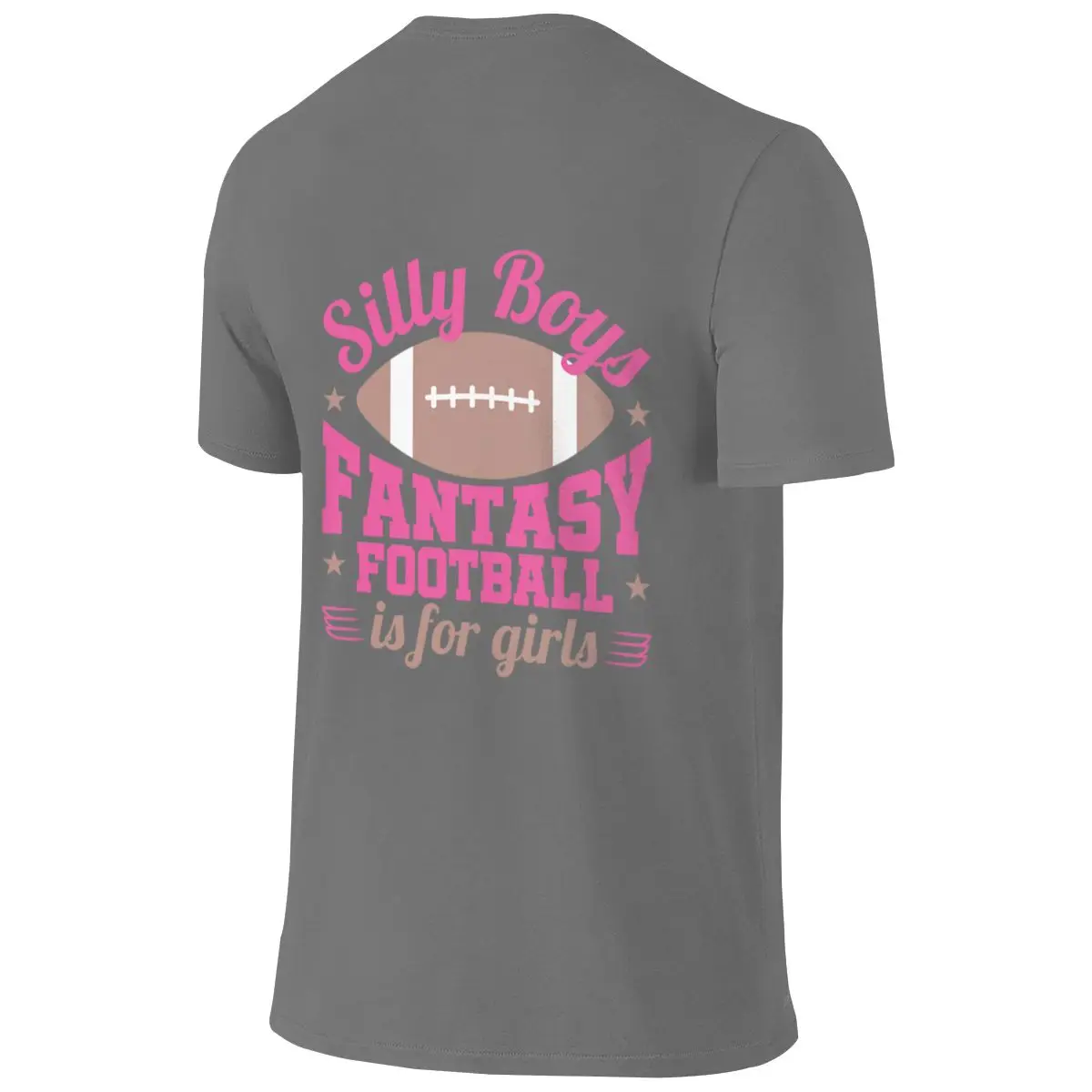 Silly Boys Fantasy Football Is For Girls Lazy Style Reversible T-shirt Minimalist Artistic Basic Versatile Tees