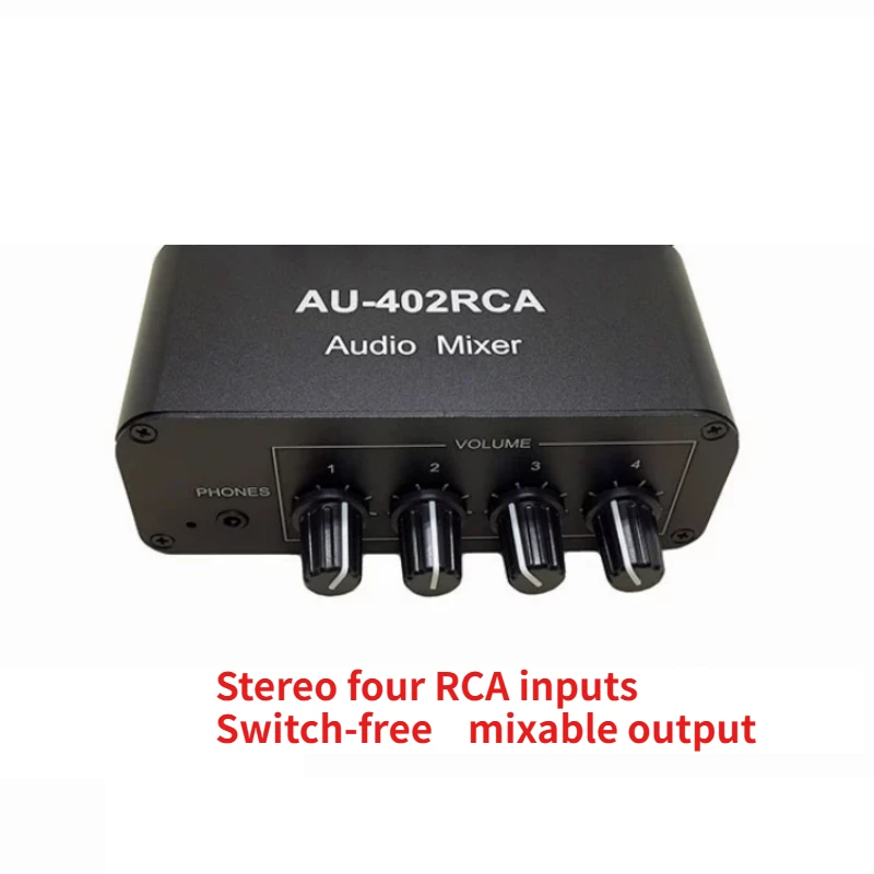 SOTAMIA Two-channel Lotus Interface  Multi-channel Audio Source Input  Switch-free Mixing Mixer Four-in-one Four-in-two-out