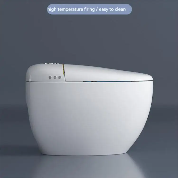 Egg-Shaped Smart Toilet Fully Automatic One-Piece Non-Water Pressure Limit Household Instant Hot Bubble Shield Toilet