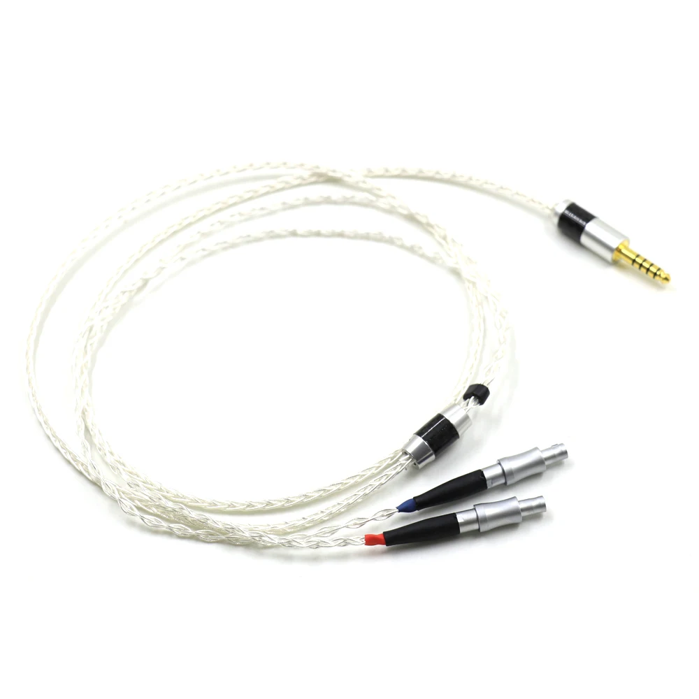 Cable de actualización de auriculares HIFI, 3,5/2,5/4,4mm, equilibrado, OCC, un solo cristal, plateado, para HD800, HD800S, HD820