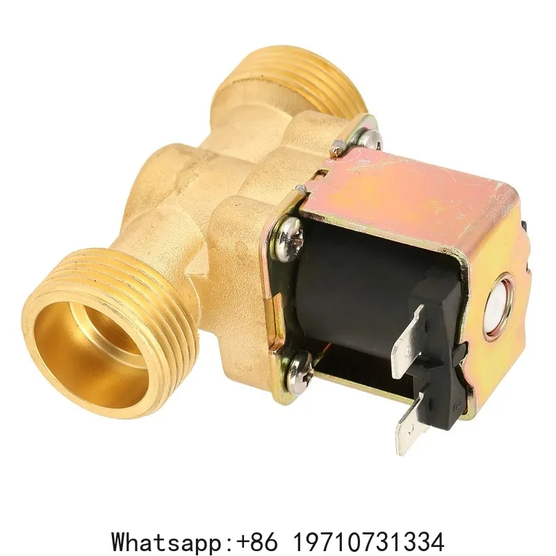 

Electric Magnetic Valve Electric Valve NC Solenoid DC12V G3/4 Normal Closed Brass Electric Solenoid for Water