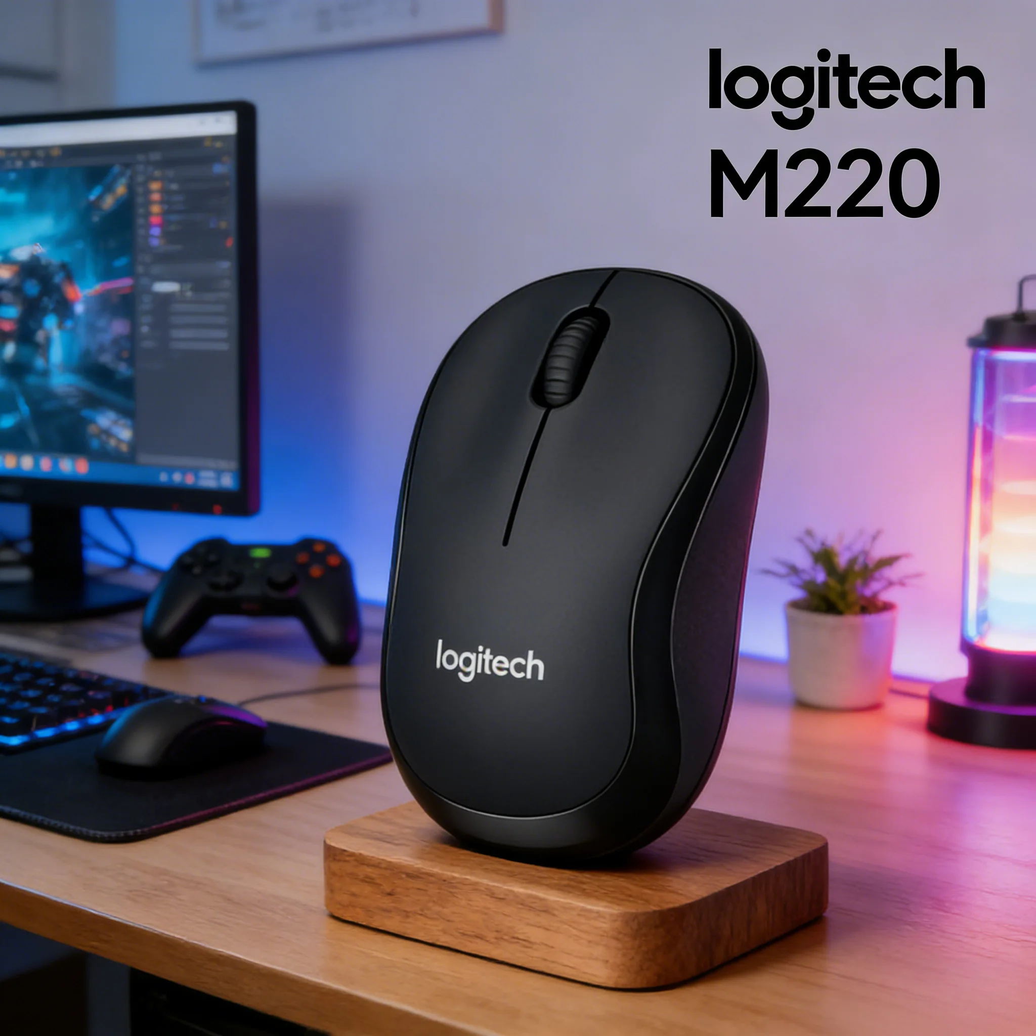 

Беспроводная мышь Logitech M220, портативная, бесшумная конструкция