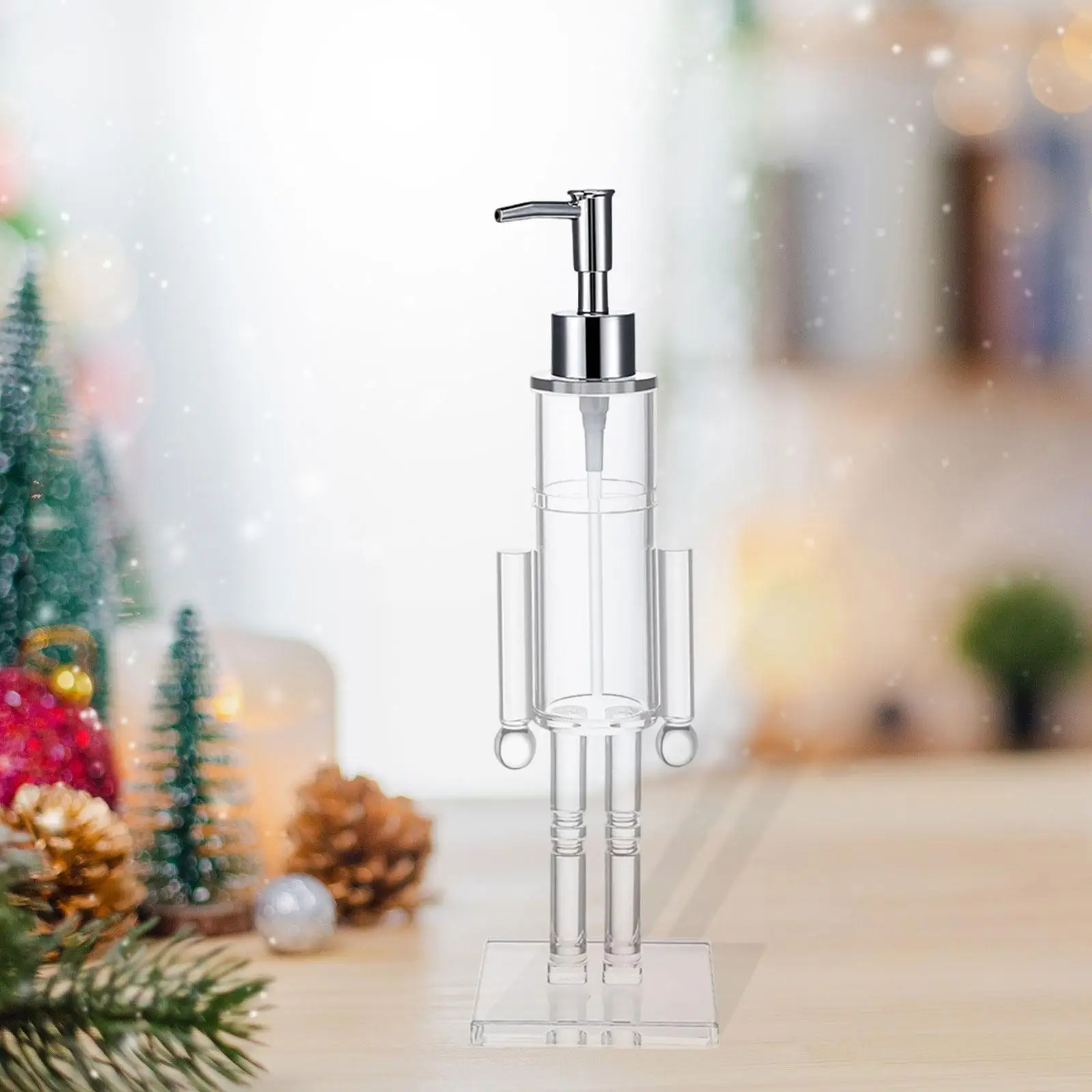 

Soap Dispenser Nutcracker Design Cosmetics Bottle for Countertop Kitchen
