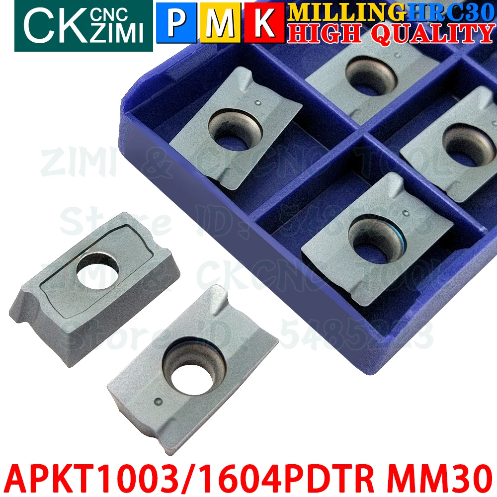 APKT1003PDTR MM30 APKT1604PDTR MM30 Твердосплавные вставки Инструменты для фрезерных пластин APKT 1003 APKT 1604 APKT1003 APKT1604 APMT MM10 MM30 ЧПУ Сменные фрезы Металлические токарные станки