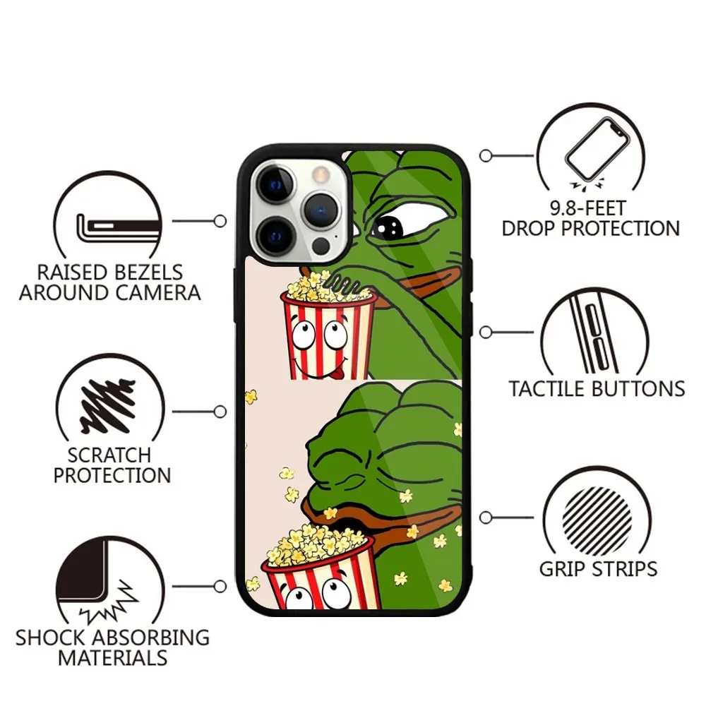 Sad Frog Meme Phone Case Strong Magnetic For IPhone 15,14,13,Pro,Max,Plus,11,12,Mini For Magsafe Wireless Charging