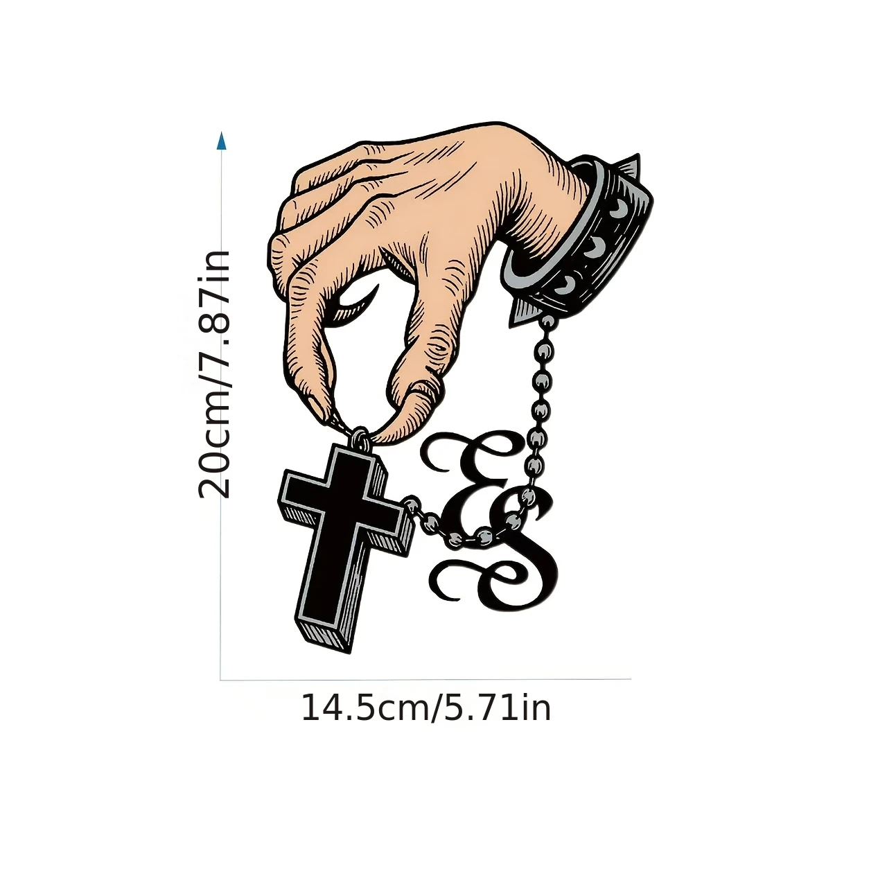 Autocollant en vinyle « Salvation and Shackles », autocollant imperméable et résistant aux rayures pour la vitre arrière de la voiture, le bouchon de réservoir de carburant, la moto, 1 pièce