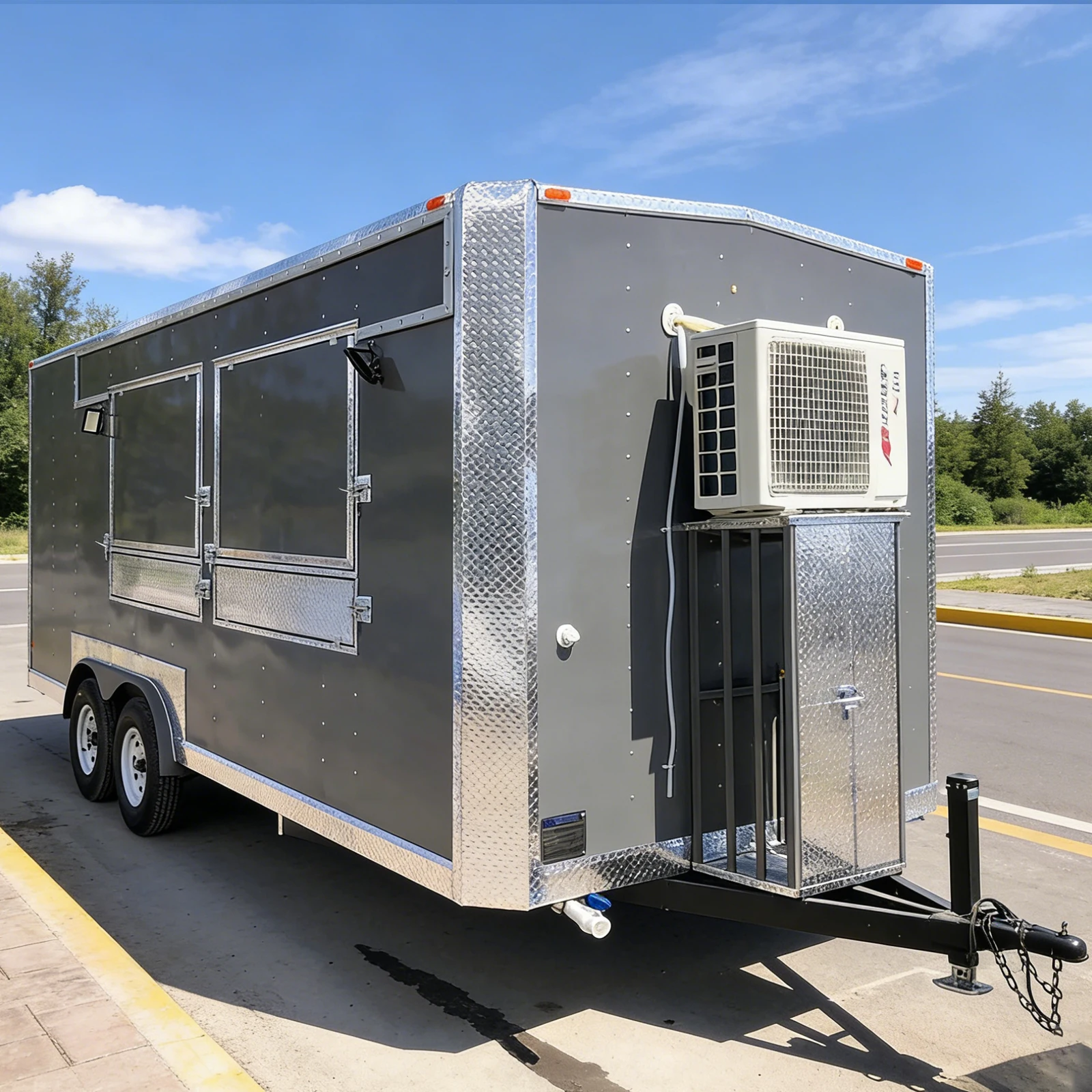 

Продается фудтрак-прицеп, полностью оборудованная коммерческая мобильная кухня, прицеп для кейтеринга, для уличной и фаст-фуд торговли