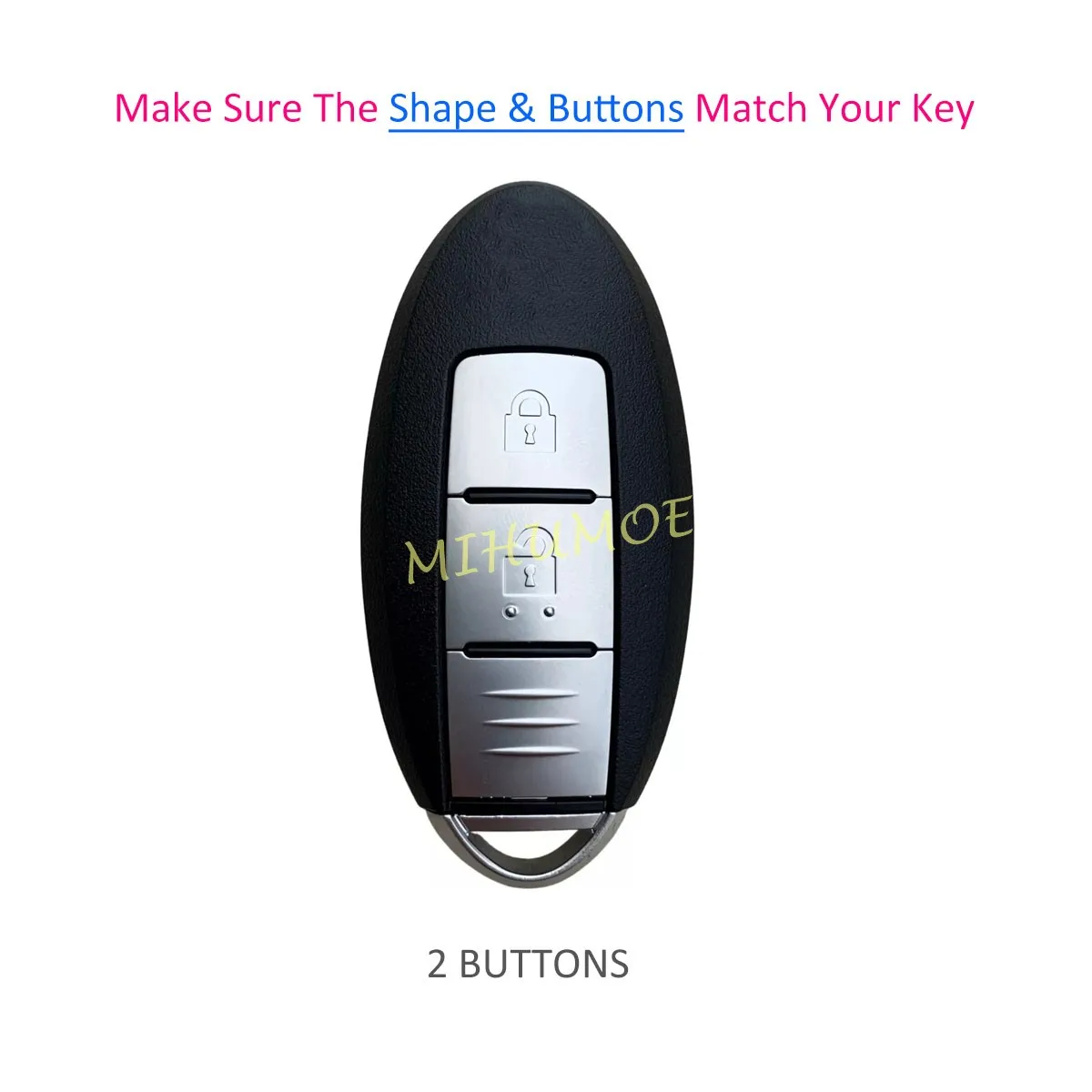 Silica Gel 2 Button Car Key Fob Chain Case Cover For Nissan X-Trail T31 T32 Qashqai Murano Note 370Z Juke Leaf Kicks Micra