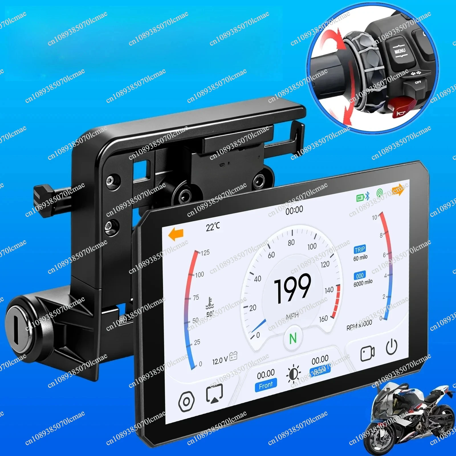 Auto  Motorcycle Carplay M1000 XR R1200GS R1250GS S1000XR S1000RR R1300GS Wireless Navigation 7 Inch