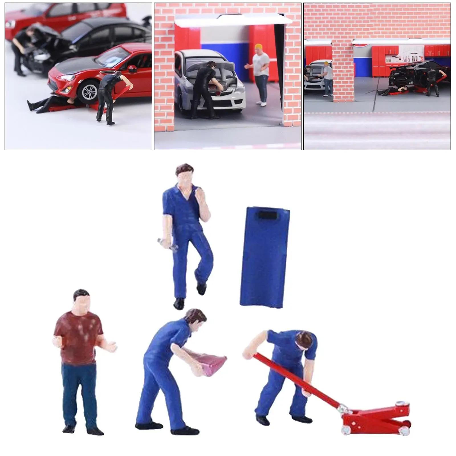 

Miniature 1/64 Diorama Painted Figure Layout Scenario Supplies