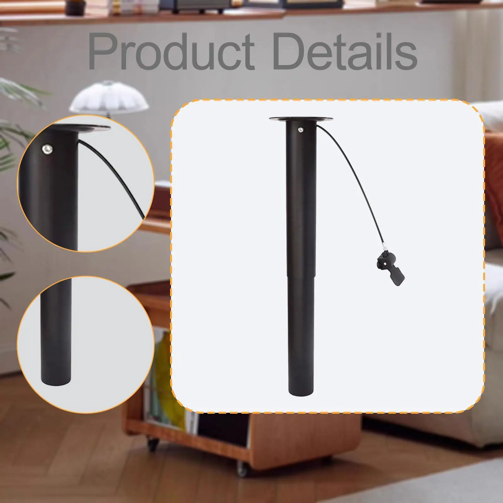 Adjustable Lift Up Table Hardware Heavy Aluminum Alloy Riser Bracket with Height Control for Coffee Transformer Table