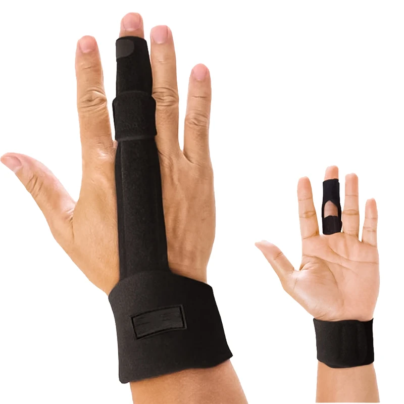 Compression Finger Splint Adjustable Finger Brace Trigger Finger Splint for Straightening Broken Fingers Injuries Arthritis