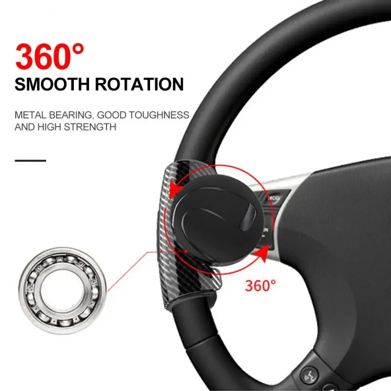 New 360 Steering Wheel Knob Ball Auto Spinner Knob Car Steeringbooster Silicone Power Steering Handle Ball Booster Strengthener