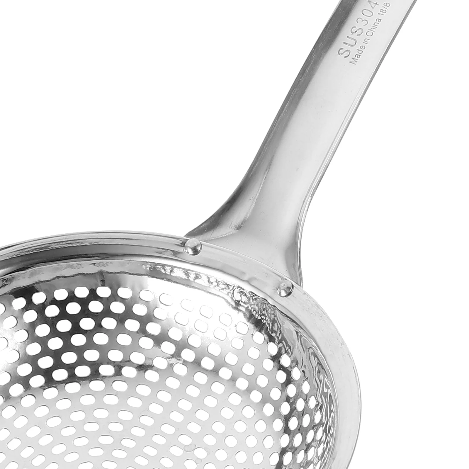 

Stainless Steel Skimmer for Kitchen Oil Strainer Cooking Tool Heat Resistant Handle Slotted Spoon for Frying Boiling