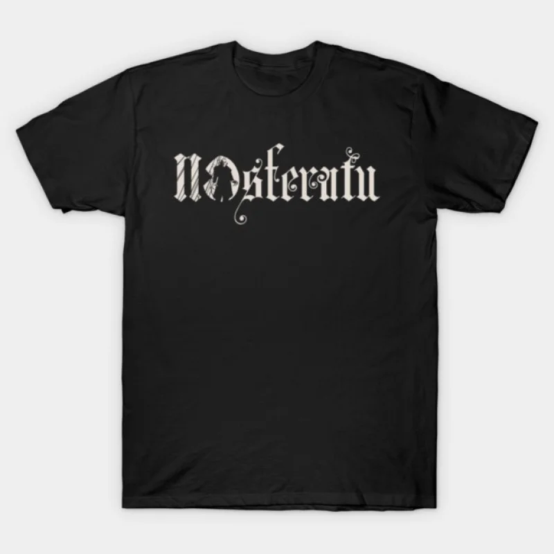 

80s Gothic Horror movie Nosferatu 1009 Vampire Scary Halloween Gift T shirt Large size Tops 100% cotton printed Clothes