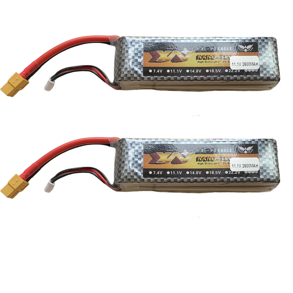 

Replacement Parts 11.1V 2600mAh 3S Lipo Battery XT60 Plug Charger Apply in Udi018 Udi908 Brushless Remote Control Boats