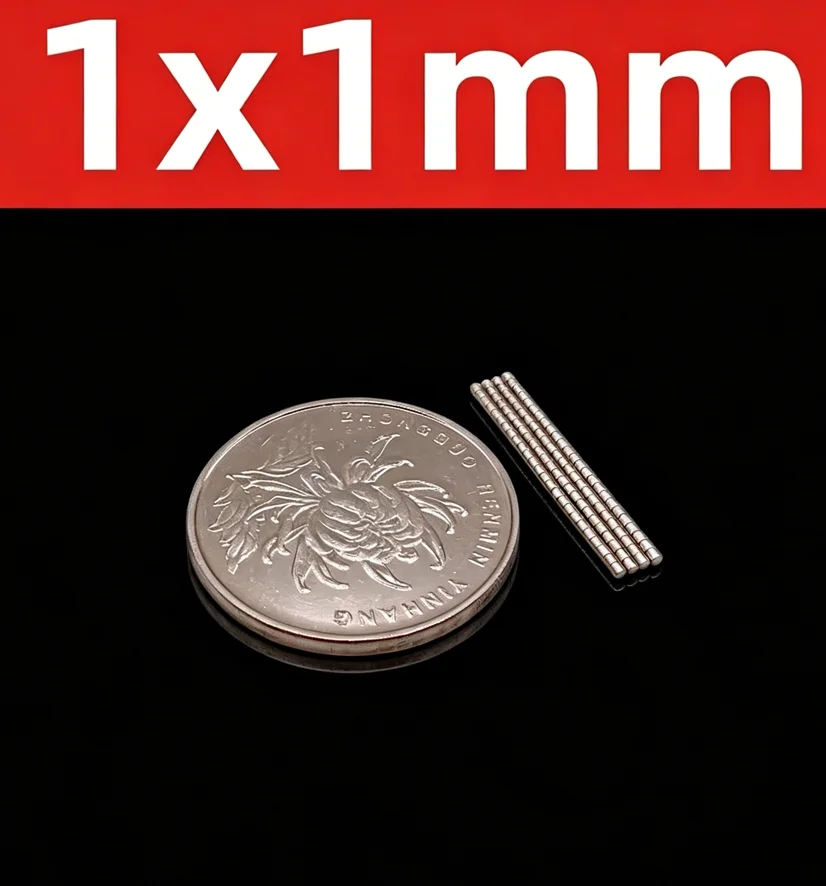 20/50/100pcs Circular Magnets 1x1/2x1/3x1mm for Office DIY Whiteboard Kitchen Tool Storage Nail Art - Refrigerator Magnets