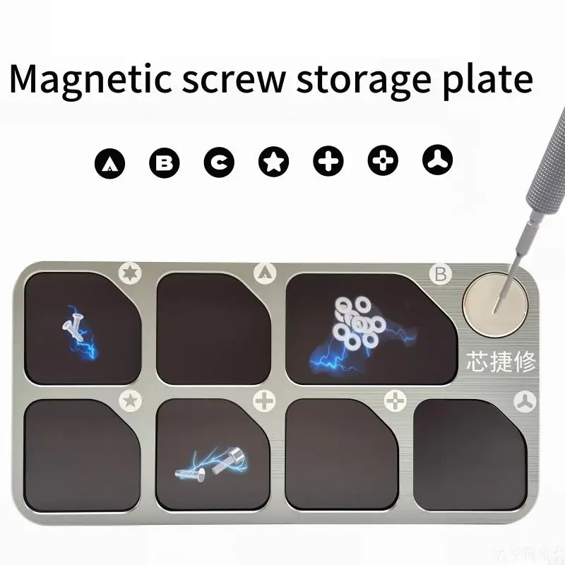 

2026 New Multiple Compartment Tray Screw Storage Board Crafted From Aluminum Alloy