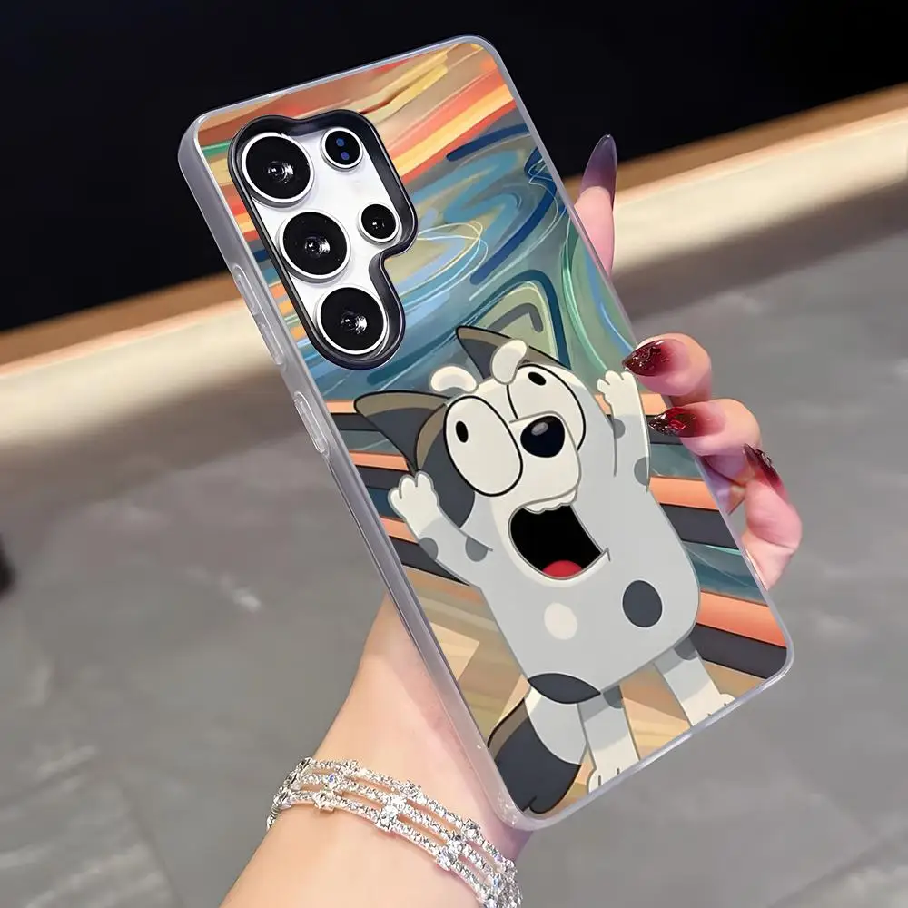 D-Dog B-Blueys Phone Case For Samsung S26 S25 Plus S24 Plus S22 Ultra S23 FE S21 Plus S21 Ultra Jelly Cover