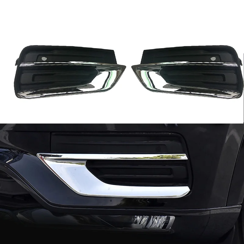 For volvo XC90 front fog lamp frame decoration bright black chrome replacement blackening modification 2020-2023