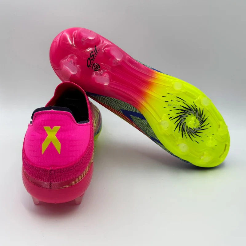 Sepatu Bola Pria Original untuk Lapangan Rumput Sintetis, Sepatu Sepak Bola Berpaku untuk Latihan Dalam Ruangan, Ultralight Anti Selip