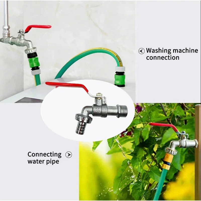 1/2 zoll Garten Bewässerung Messing Wasserhahn IBC Tank Wasserhahn Einzigen Auslass Ventil Ersatz Frostschutz Outdoor Balkon Zubehör – Detail 6