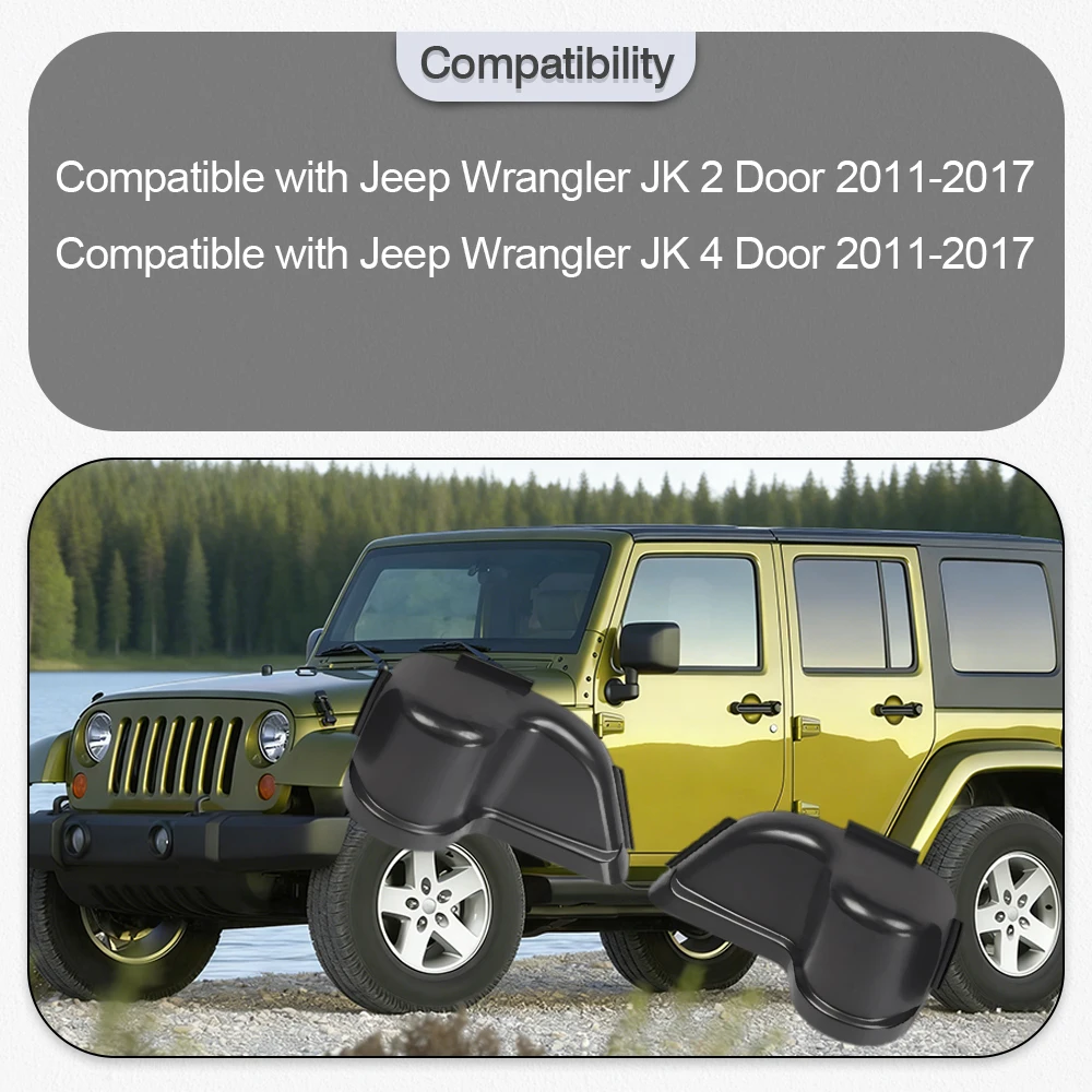 Pair Car Front Side Door Cup Holder Storage Box Door Pockets Car Interior Accessories Fit for Jeep Wrangler JK 2011-2017 2/4Door