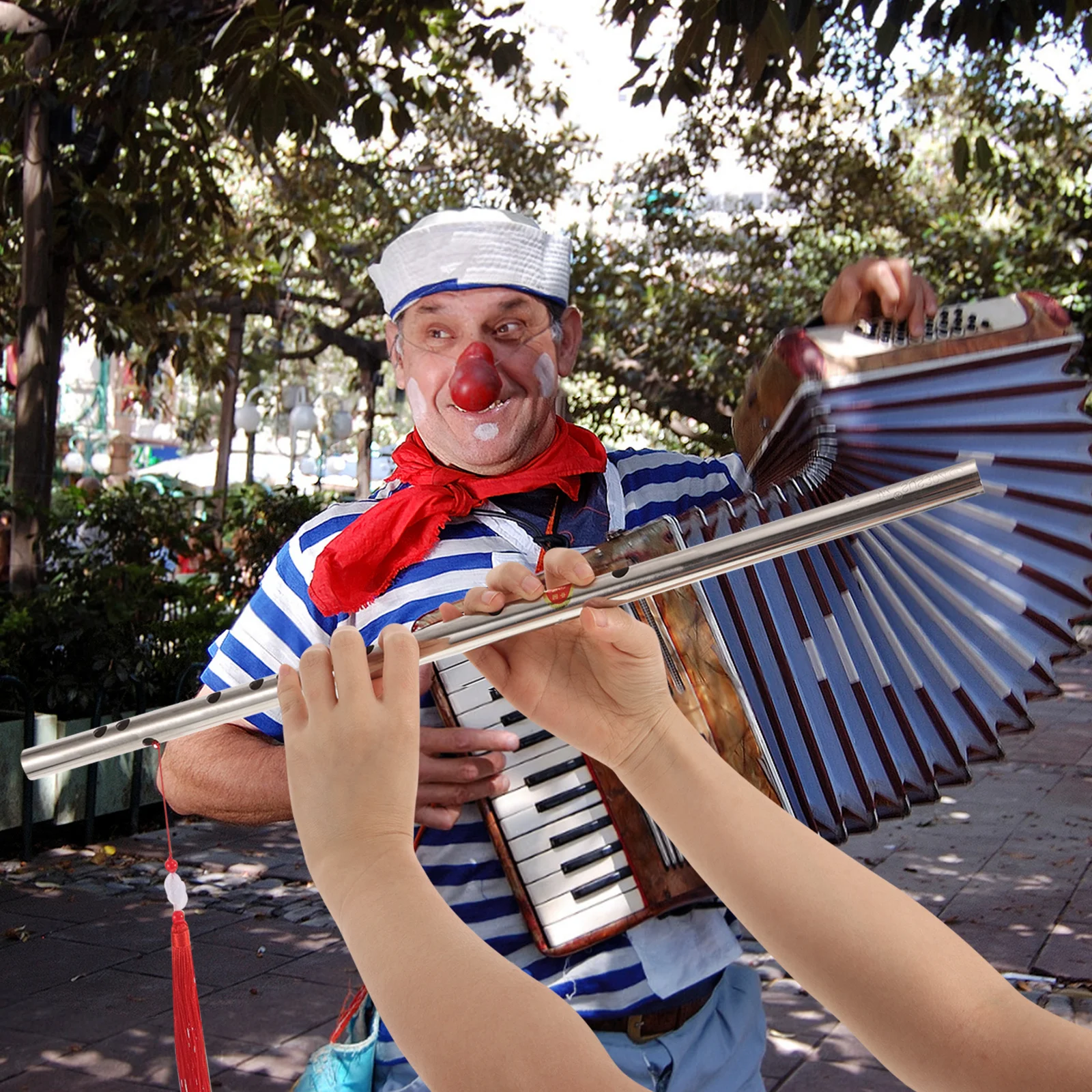 

G-Tuned Dizi Flute 304 Stainless Steel Chinese Traditional Musical Instrument Durable and Resistant to Deformation for All