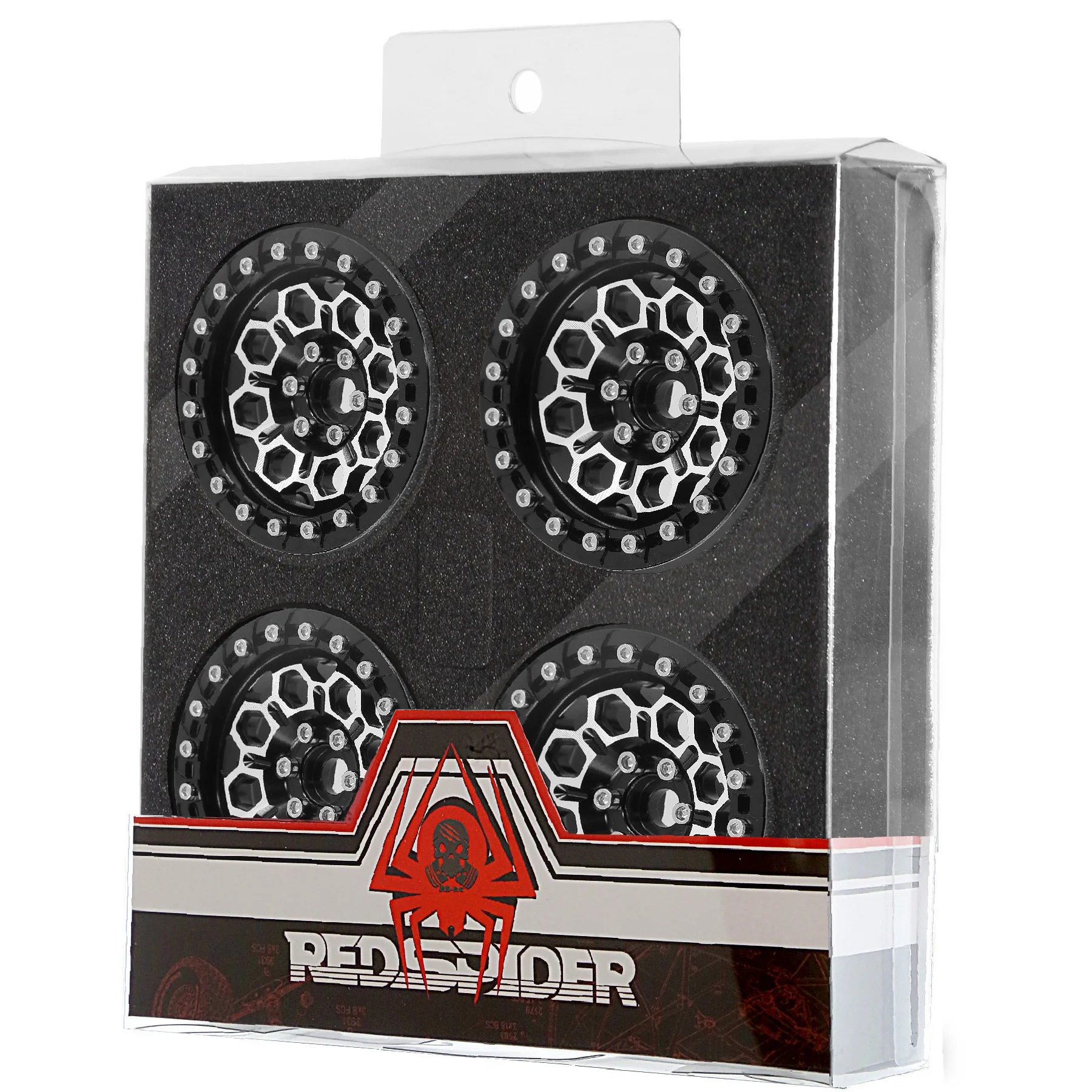 

RED SPIDER 4pcs RC Car Metal 2.2Inch Beadlock Wheels Rim for Axial Wraith 90048 TRX-4 TRX-6 1/10 RC Crawler Car Upgrade Parts
