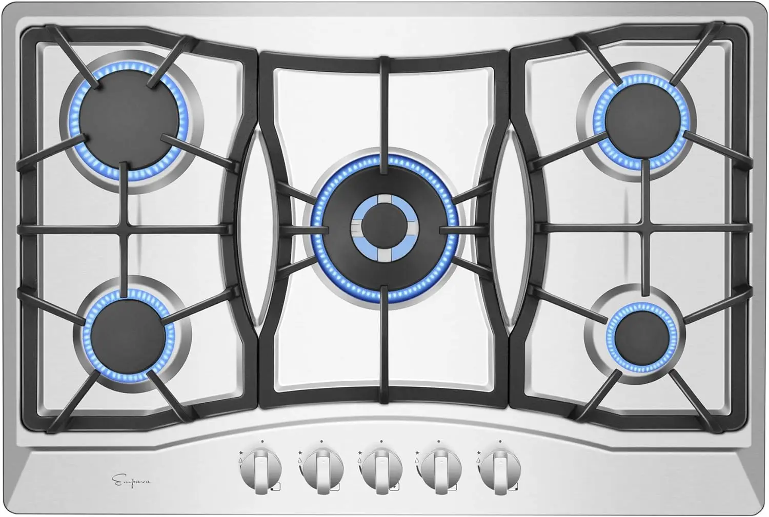 

Empava 30" Stainless Steel 5 Italy Sabaf Burners Stove Top Gas Cooktop EMPV-30GC0A5