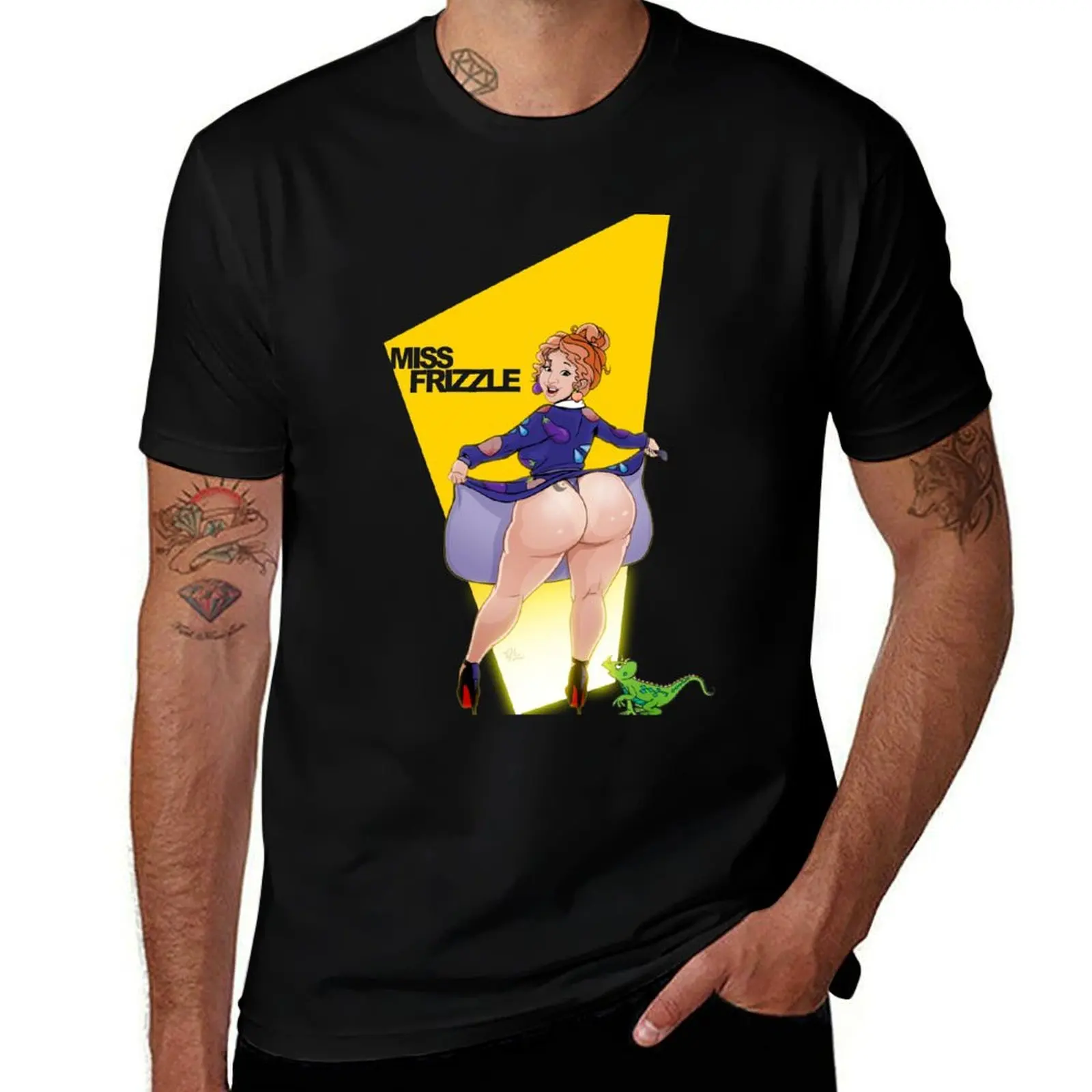 Miss Frizzle T-Shirt Daily Wear Plain Short Sleeve Shirt T-Shirt