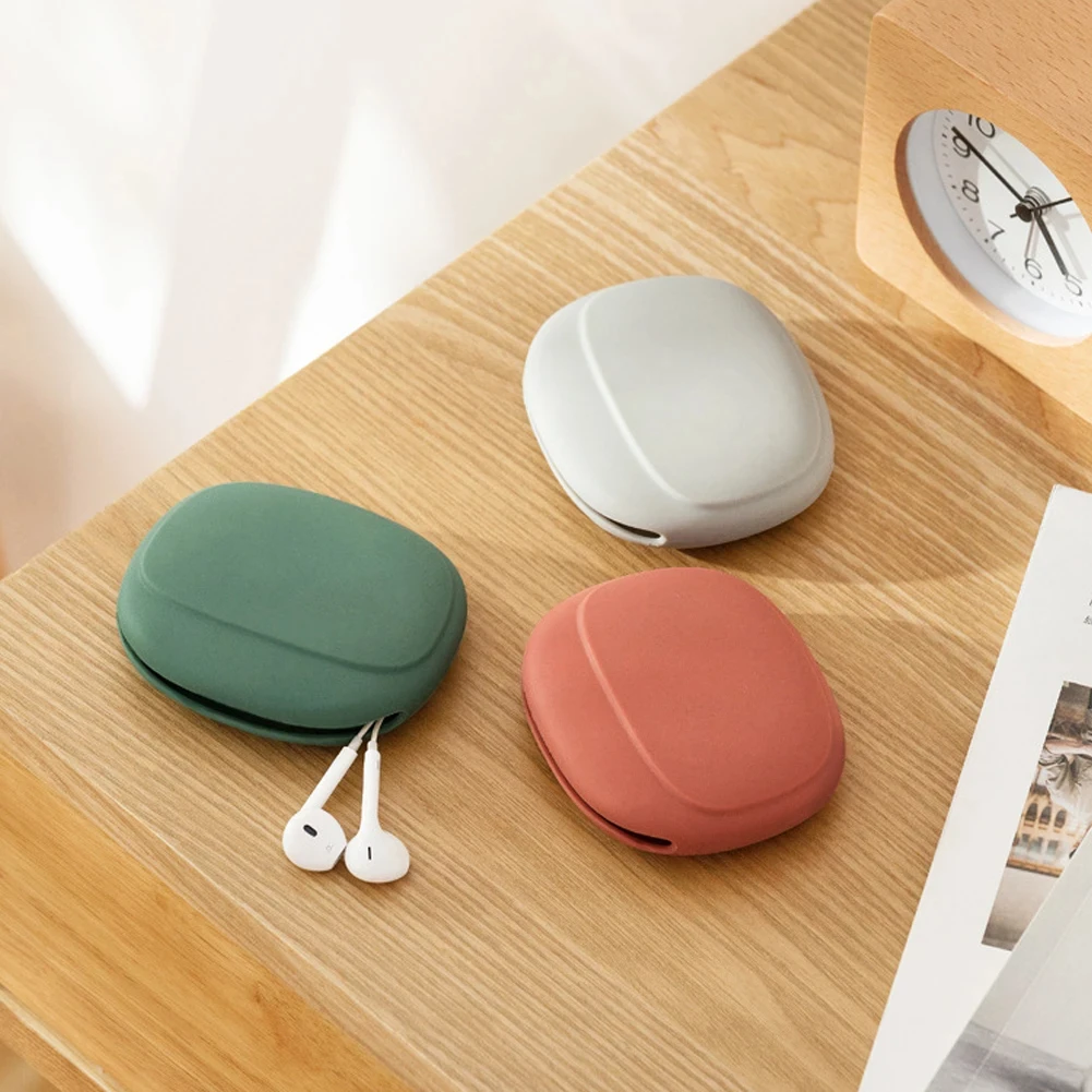 Silicone Earphone Storage Bag, Data Cable Storage Bag, Charger And Earplug Storage Bag