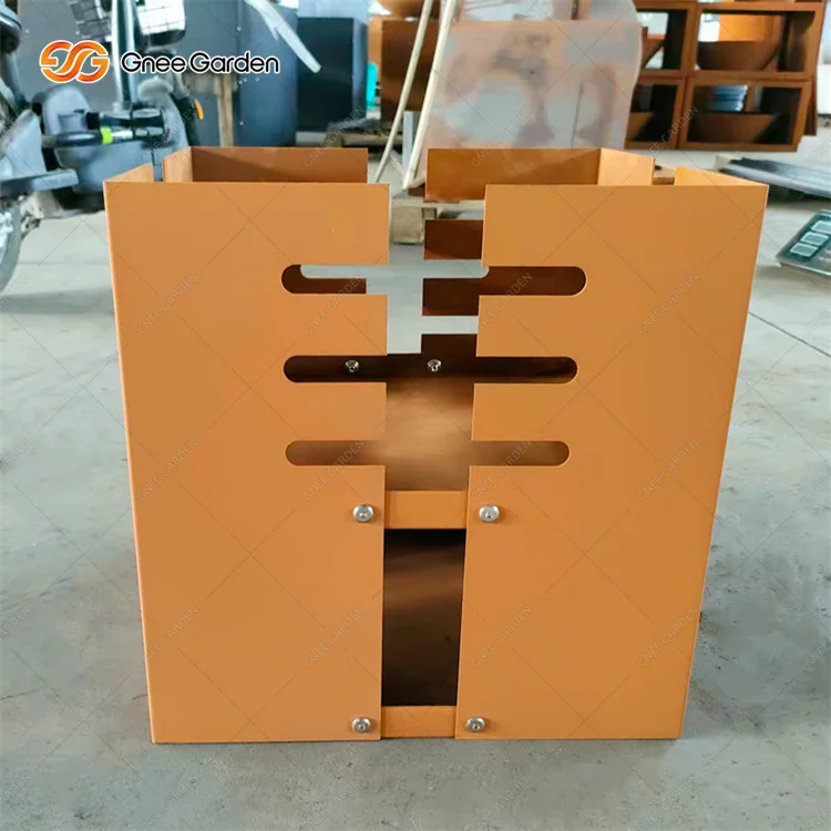 Good Price Outdoor Kitchen Corten Steel Cooking BBQ Grill