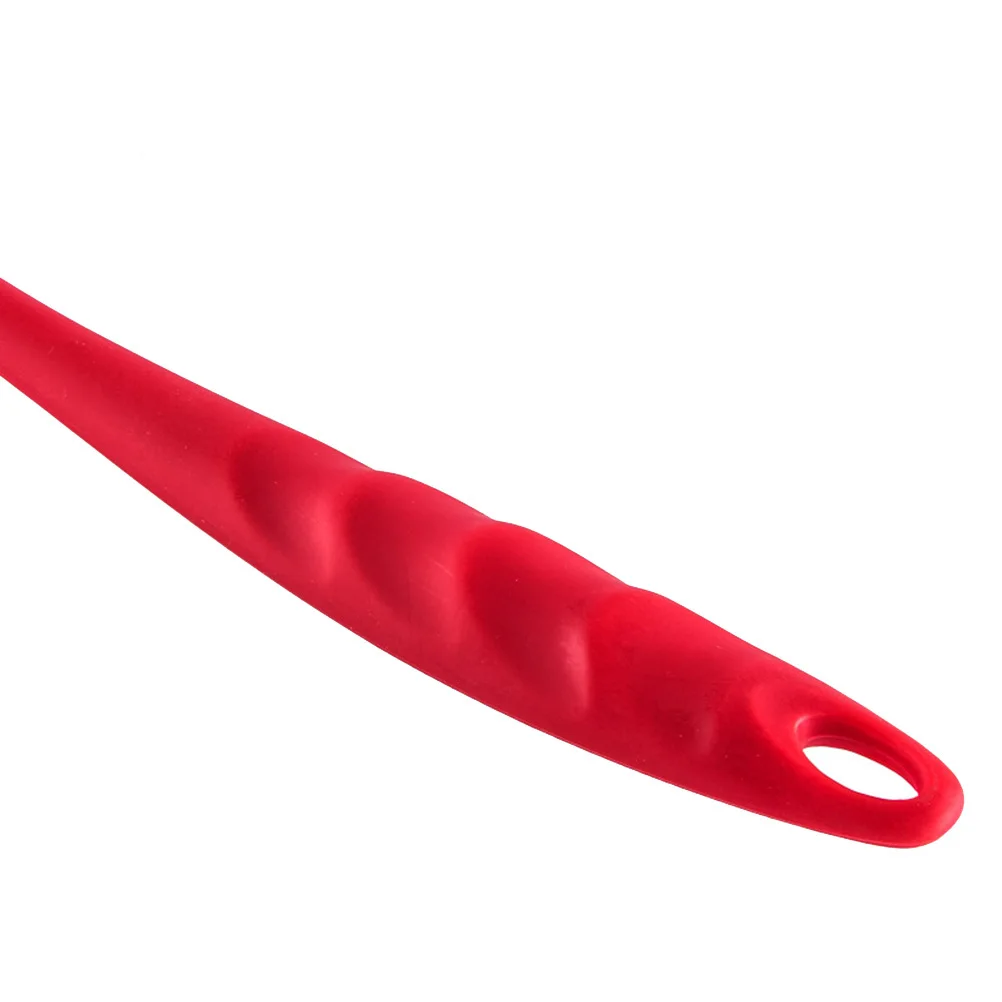 

Long Handle Silicone Dishwashing Brush Bowl Cleaning Scrubber with Hanging Hole Space Saving Easy Storage Corner Reach