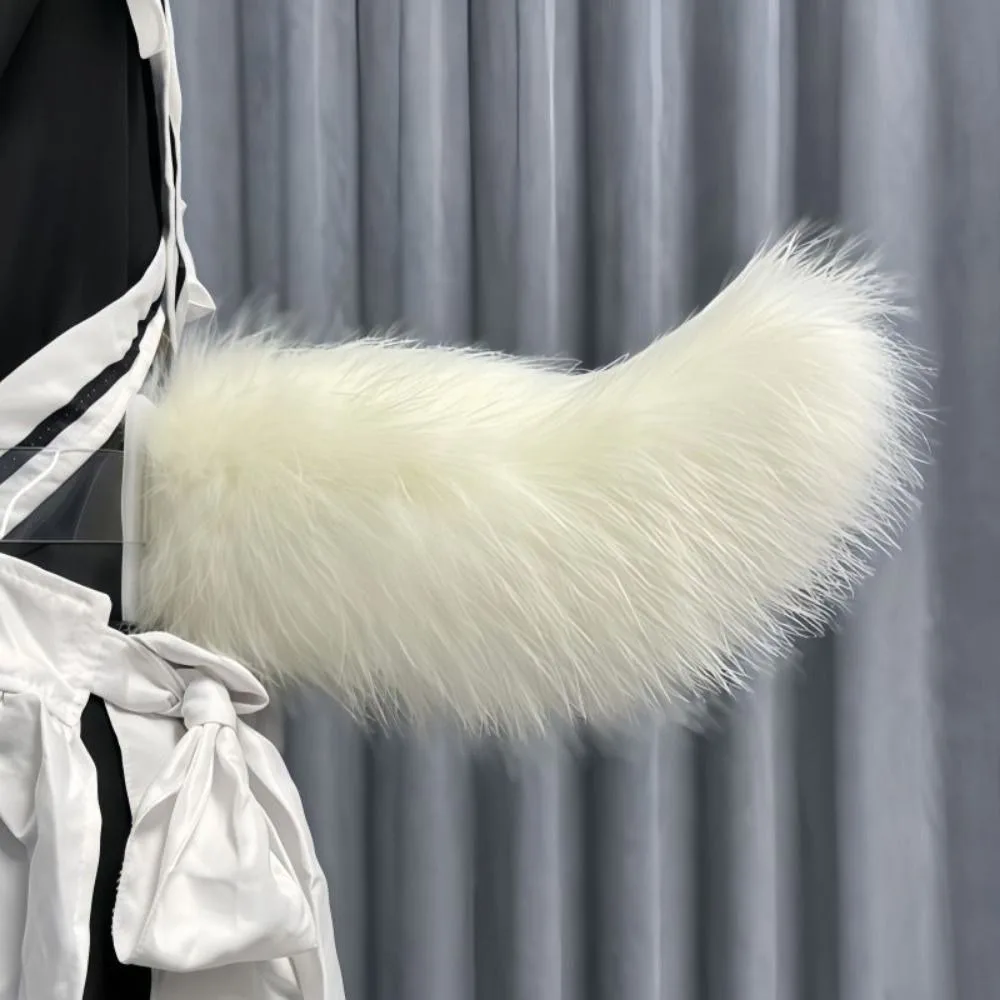 Transparent Belt Electric Furry Tail Realistic Furry Movable Tail Cosplay Tail Remote Moving & Shaking Adjustable Cat Tail