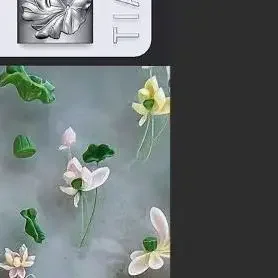 Forma do paznokci 3D z kwiatami, seria: konwalie, lotos, DIY, wysoka transparentność, szablony do paznokci, dekoracje do paznokci.