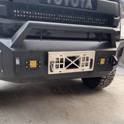 For Toyota FJ cruiser license plate frame winch mouth translation license plate frame with bumper license plate frame