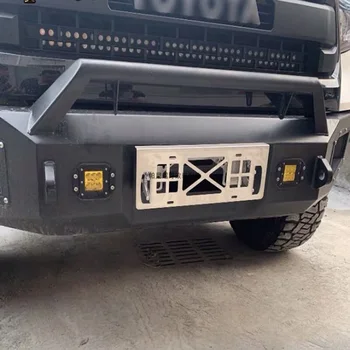 For Toyota FJ cruiser license plate frame winch mouth translation license plate frame with bumper license plate frame