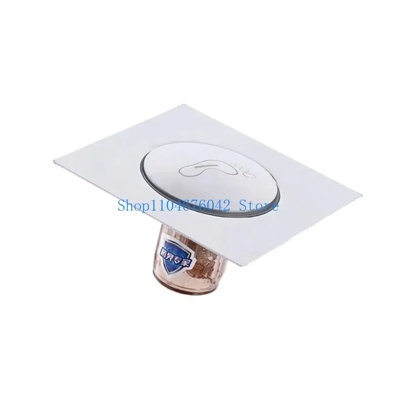 5asd Foot Activated Seal Drain Cover Metal Construction Odor Proof Insect Barrier Easy to Use for Shower Sink Floor Drain
