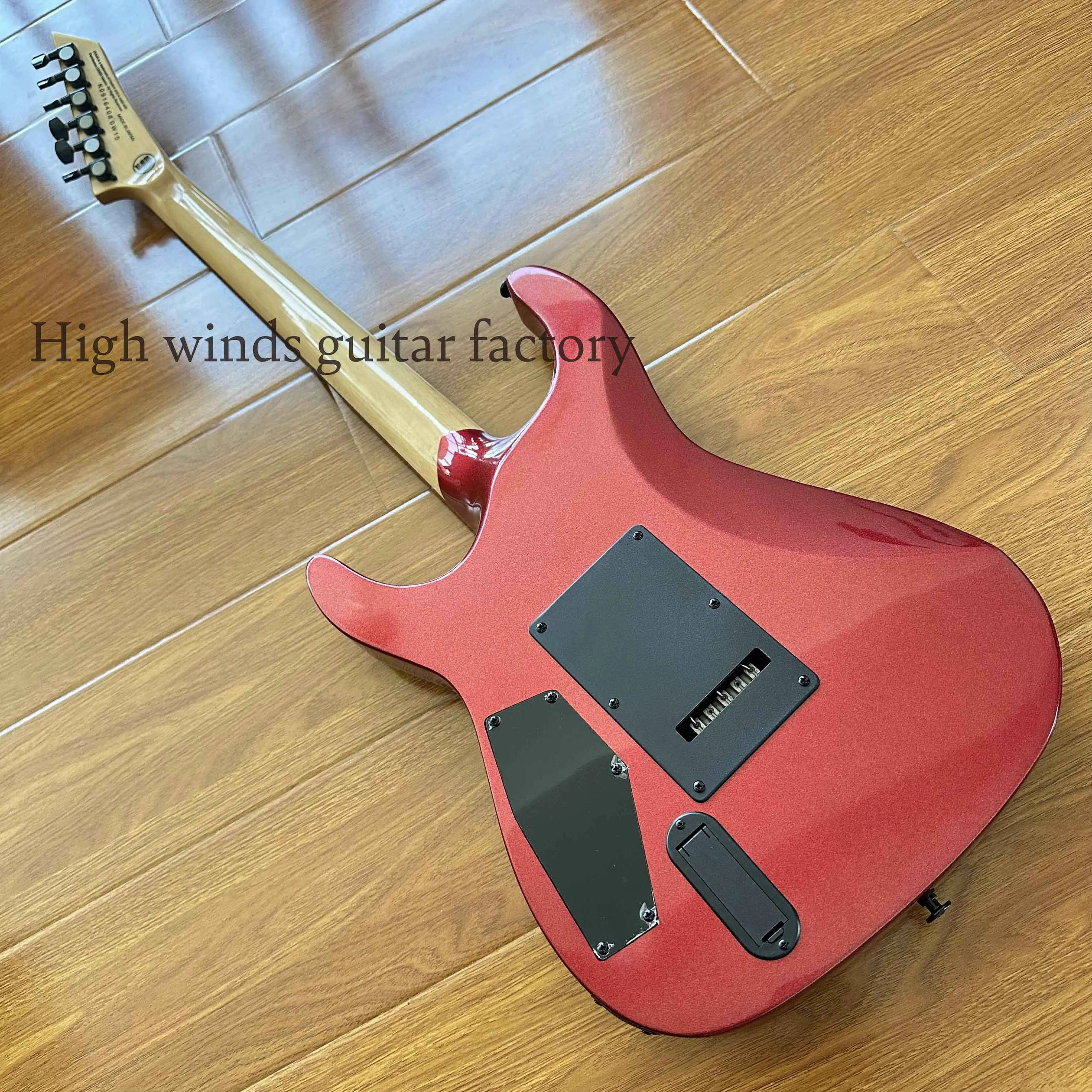 Solid Body custom dark red Ouija electric guitar with moon-free delivery