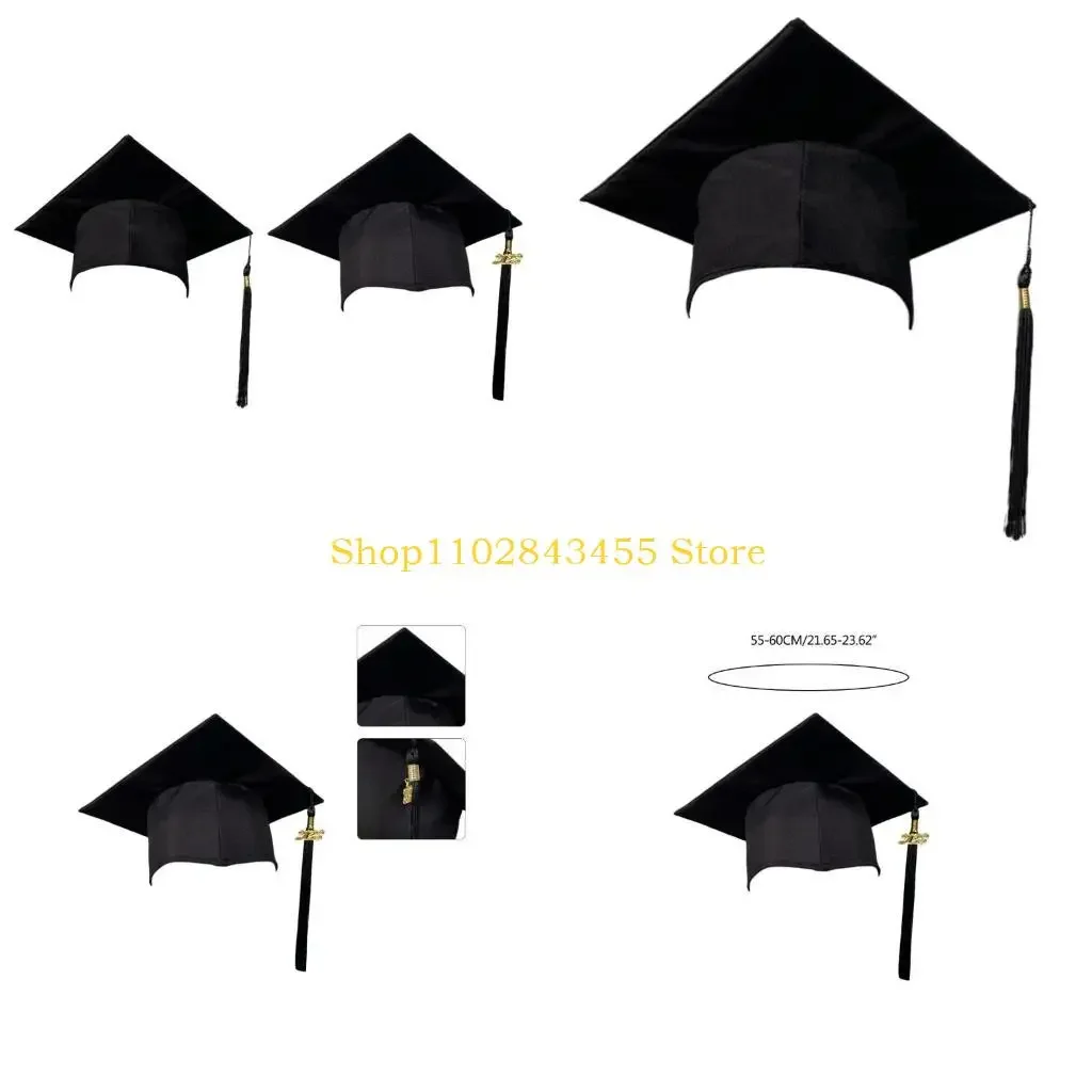 49MC Bachelor High School Graduation Hat 2023 Bachelor Cap Graduation Decors Commencements for Students Headwear