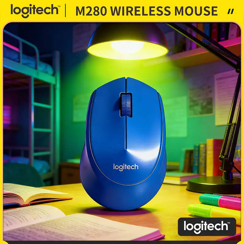 

Беспроводная оптическая мышь Logitech M280, 18 месяцев автономной работы, 1000 DPI, дальность 10 м, для ПК, ноутбуков, Windows, Mac