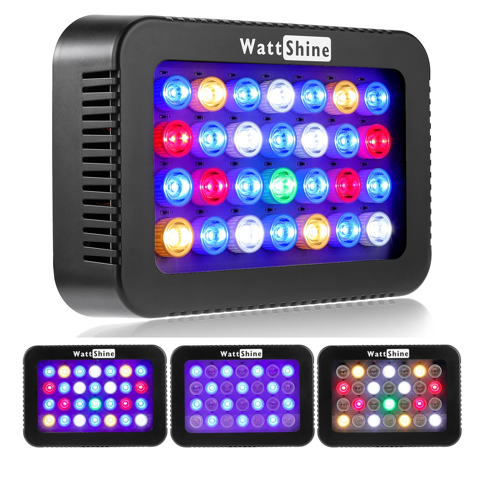 140W Aquarium Lamp Full Spectrum LED Coral Reef Light with Dual Dimmable Channels for Carols LPS SPS Marine Fish Tank